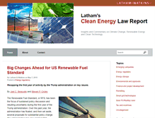 Tablet Screenshot of cleanenergylawreport.com